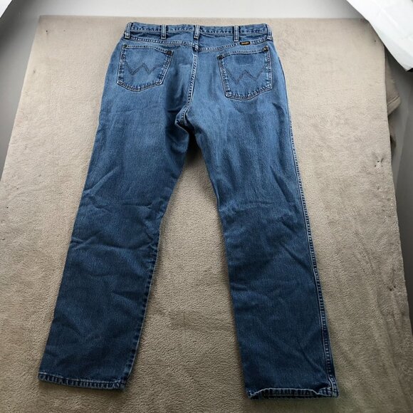 Wrangler Men's Blue Denim Jeans 38x32 Vintage American Made - Picture 13 of 13